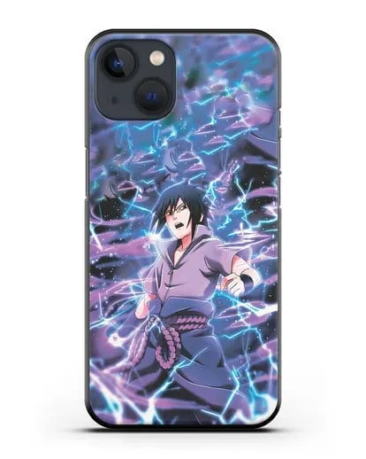Чехол аниме Наруто - Саске силиконовый для iPhone 13
