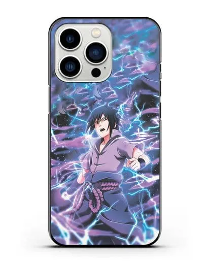 Чехол аниме Наруто - Саске силиконовый для iPhone 13 Pro