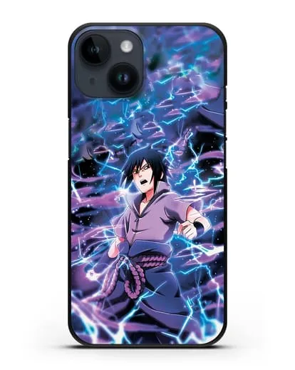 Чехол аниме Наруто - Саске силиконовый для iPhone 14