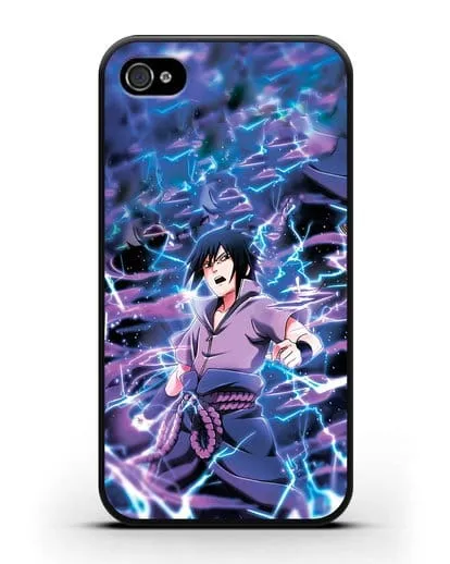Чехол аниме Наруто - Саске силиконовый для iPhone 4/4s
