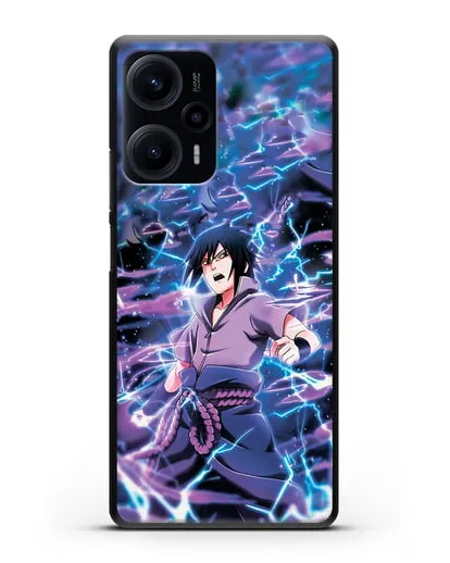 Чехол аниме Наруто - Саске силиконовый для Xiaomi Poco F5