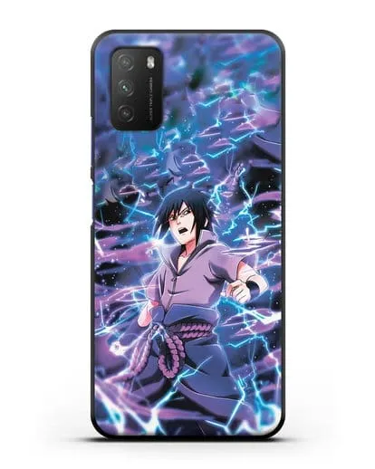 Чехол аниме Наруто - Саске силиконовый для Xiaomi Poco M3