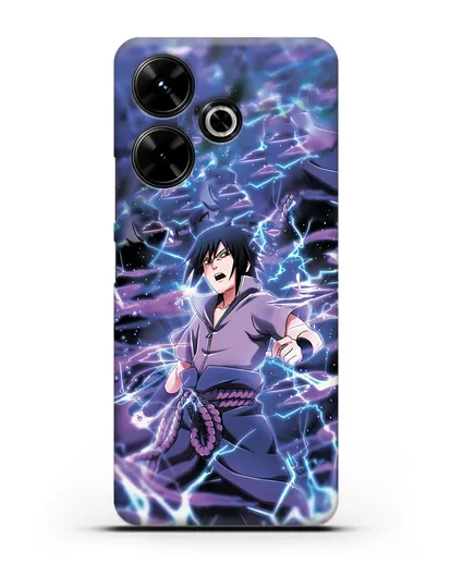 Чехол аниме Наруто - Саске силиконовый для Xiaomi Poco M6