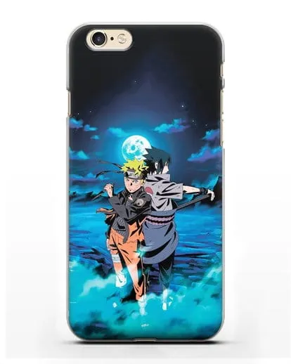 Чехол аниме Наруто - Бок о бок в полнолуние силиконовый для iPhone 6