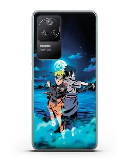 Чехол аниме Наруто - Бок о бок в полнолуние силиконовый для Xiaomi Poco F4