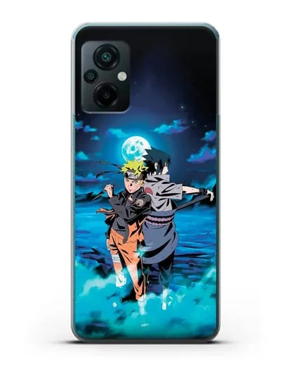 Чехол аниме Наруто - Бок о бок в полнолуние силиконовый для Xiaomi Poco M5