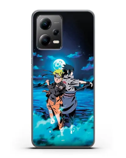 Чехол аниме Наруто - Бок о бок в полнолуние силиконовый для Xiaomi Poco X5