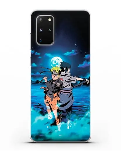 Чехол аниме Наруто - Бок о бок в полнолуние силиконовый для Samsung Galaxy S20 Plus [SM-G985F]