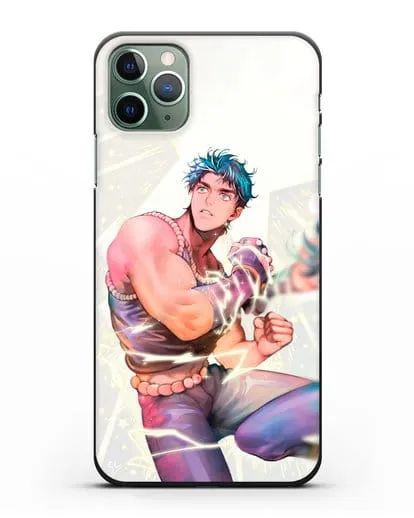 Чехол аниме Невероятные приключения Джо-Джо - Джонатан силиконовый для iPhone 11 Pro Max