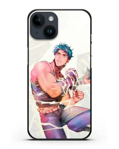 Чехол аниме Невероятные приключения Джо-Джо - Джонатан силиконовый для iPhone 14