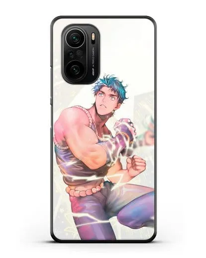 Чехол аниме Невероятные приключения Джо-Джо - Джонатан силиконовый для Xiaomi Poco F3