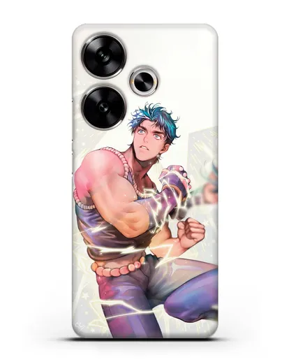 Чехол аниме Невероятные приключения Джо-Джо - Джонатан силиконовый для Xiaomi Poco F6