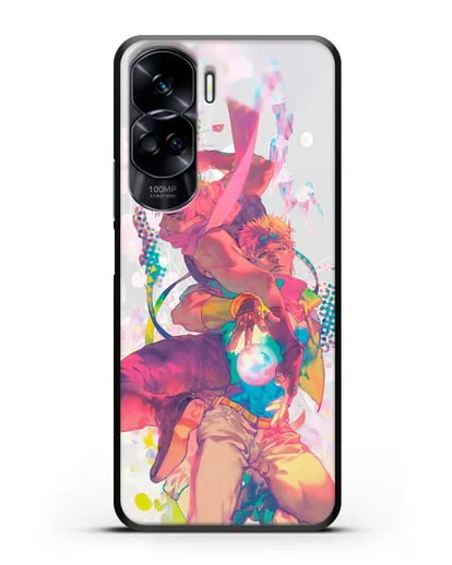 Чехол аниме Невероятные приключения Джо-Джо - Джозеф силиконовый для Honor 90 Lite