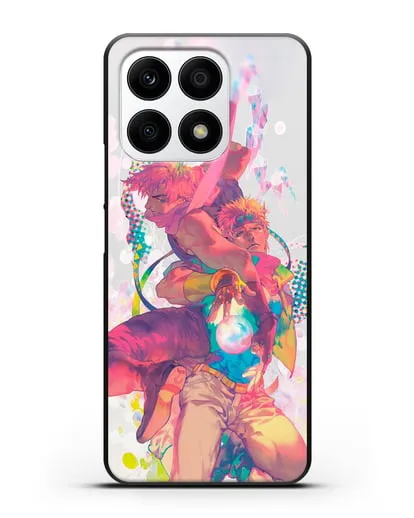 Чехол аниме Невероятные приключения Джо-Джо - Джозеф силиконовый для Honor X8a