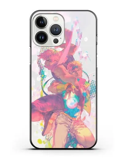 Чехол аниме Невероятные приключения Джо-Джо - Джозеф силиконовый для iPhone 13 Pro Max