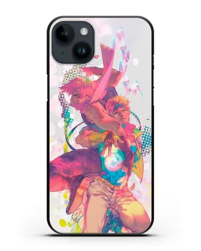 Чехол аниме Невероятные приключения Джо-Джо - Джозеф силиконовый для iPhone 14 Plus