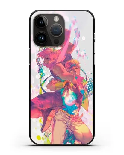 Чехол аниме Невероятные приключения Джо-Джо - Джозеф силиконовый для iPhone 14 Pro Max