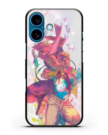 Чехол аниме Невероятные приключения Джо-Джо - Джозеф силиконовый для iPhone 16