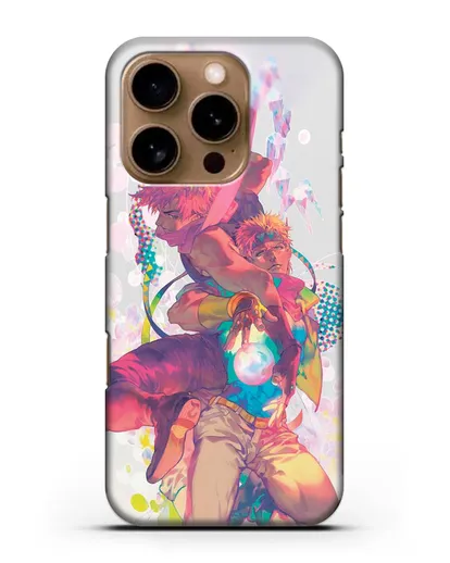 Чехол аниме Невероятные приключения Джо-Джо - Джозеф силиконовый для iPhone 16 Pro