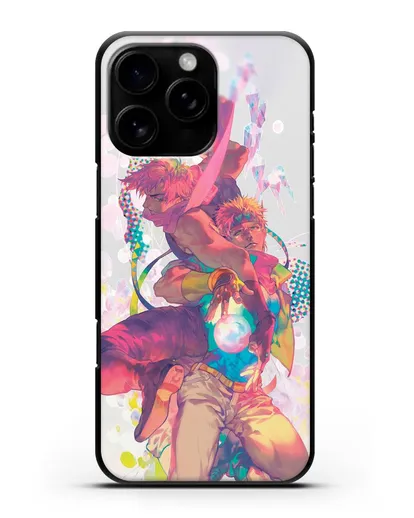 Чехол аниме Невероятные приключения Джо-Джо - Джозеф силиконовый для iPhone 16 Pro Max