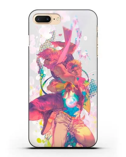 Чехол аниме Невероятные приключения Джо-Джо - Джозеф силиконовый для iPhone 7 Plus