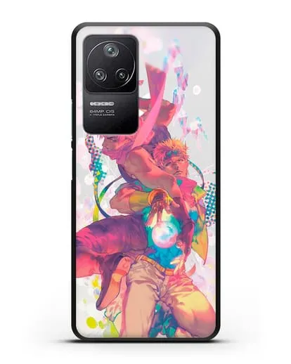 Чехол аниме Невероятные приключения Джо-Джо - Джозеф силиконовый для Xiaomi Poco F4