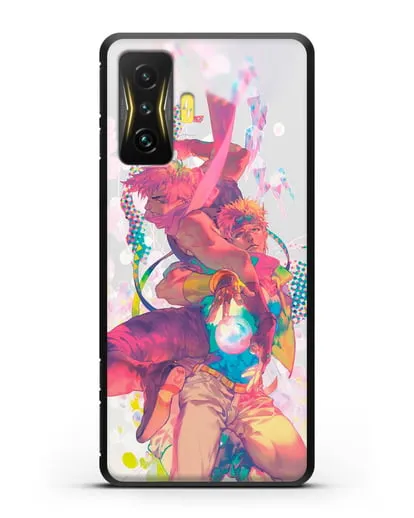 Чехол аниме Невероятные приключения Джо-Джо - Джозеф силиконовый для Xiaomi Poco F4 GT