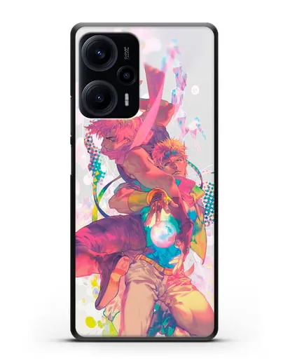 Чехол аниме Невероятные приключения Джо-Джо - Джозеф силиконовый для Xiaomi Poco F5