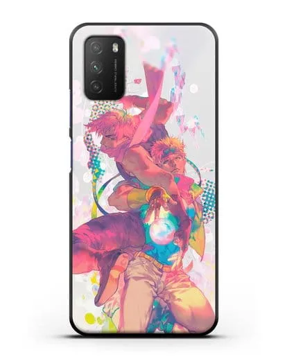 Чехол аниме Невероятные приключения Джо-Джо - Джозеф силиконовый для Xiaomi Poco M3