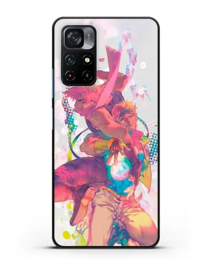 Чехол аниме Невероятные приключения Джо-Джо - Джозеф силиконовый для Xiaomi Poco M4 Pro 5G