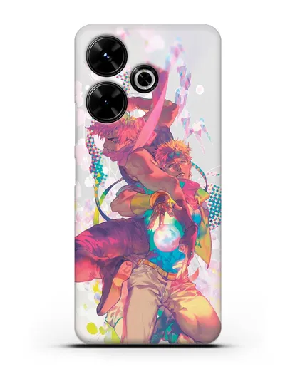 Чехол аниме Невероятные приключения Джо-Джо - Джозеф силиконовый для Xiaomi Poco M6