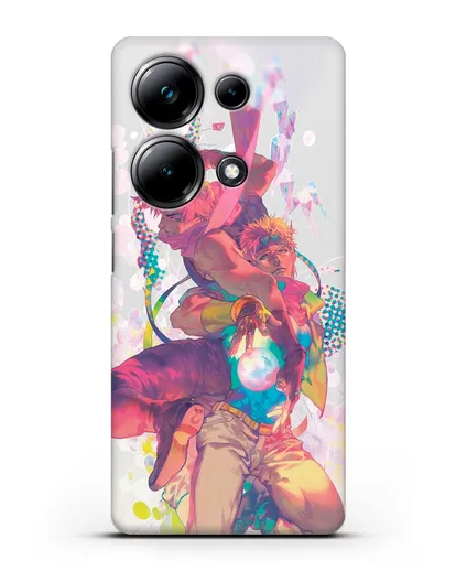 Чехол аниме Невероятные приключения Джо-Джо - Джозеф силиконовый для Xiaomi Poco M6 Pro