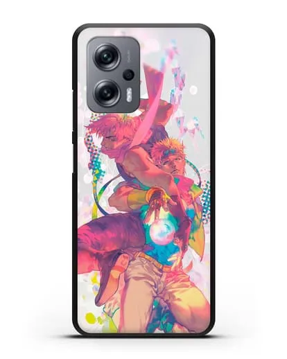 Чехол аниме Невероятные приключения Джо-Джо - Джозеф силиконовый для Xiaomi Poco X4 GT