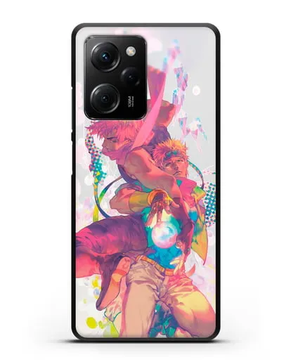 Чехол аниме Невероятные приключения Джо-Джо - Джозеф силиконовый для Xiaomi Poco X5 Pro