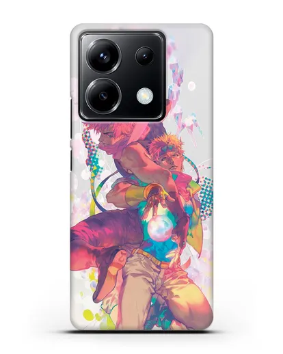 Чехол аниме Невероятные приключения Джо-Джо - Джозеф силиконовый для Xiaomi Poco X6