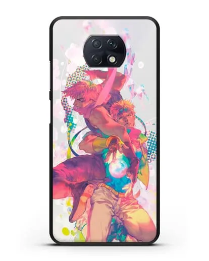 Чехол аниме Невероятные приключения Джо-Джо - Джозеф силиконовый для Xiaomi Redmi Note 9T