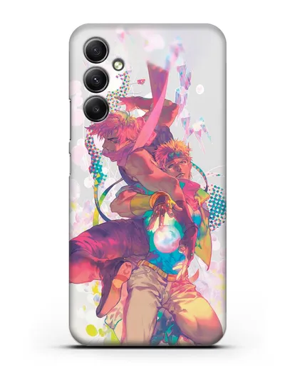 Чехол аниме Невероятные приключения Джо-Джо - Джозеф силиконовый для Samsung Galaxy A34 [SM-A346]