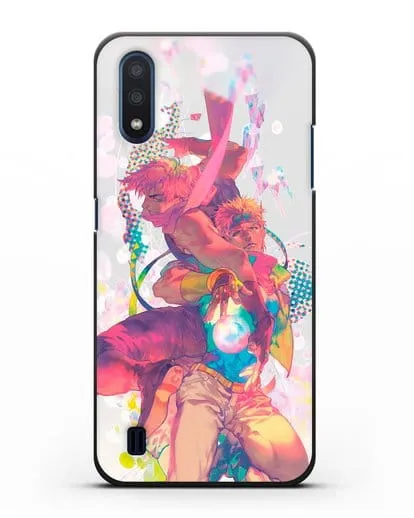 Чехол аниме Невероятные приключения Джо-Джо - Джозеф силиконовый для Samsung Galaxy M01 [SM-M015F]