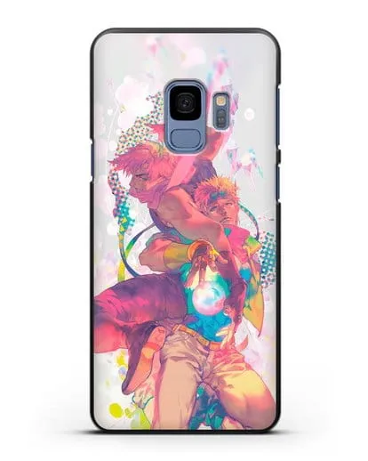 Чехол аниме Невероятные приключения Джо-Джо - Джозеф силиконовый для Samsung Galaxy S9 [SM-G960F]