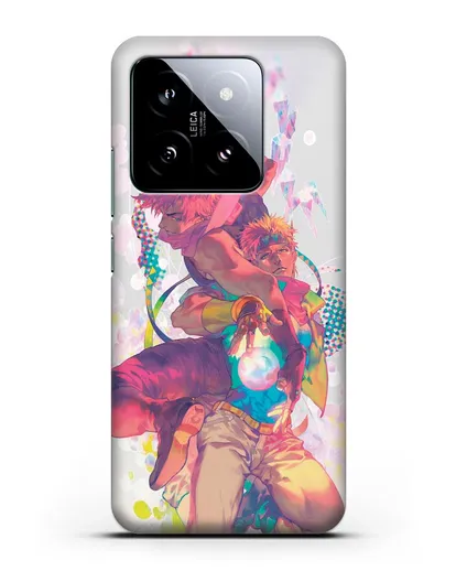 Чехол аниме Невероятные приключения Джо-Джо - Джозеф силиконовый для Xiaomi 14