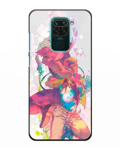 Чехол аниме Невероятные приключения Джо-Джо - Джозеф силиконовый для Xiaomi Redmi Note 9