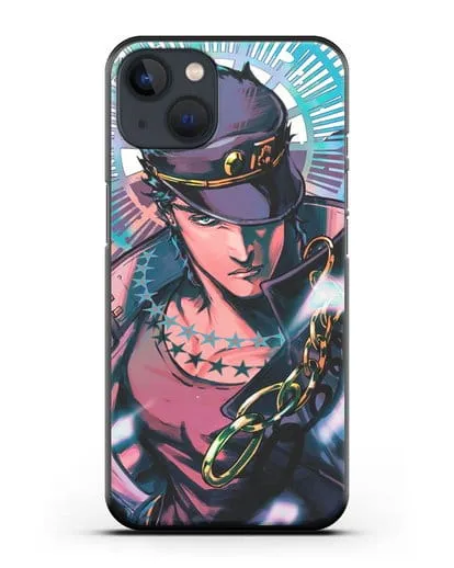 Чехол аниме Невероятные приключения Джо-Джо - Джотаро силиконовый для iPhone 13