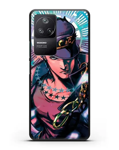 Чехол аниме Невероятные приключения Джо-Джо - Джотаро силиконовый для Xiaomi Poco F4