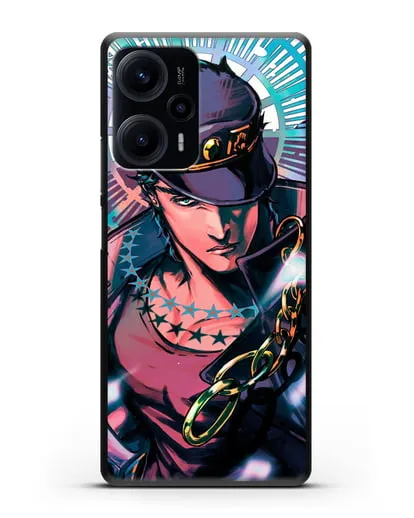 Чехол аниме Невероятные приключения Джо-Джо - Джотаро силиконовый для Xiaomi Poco F5