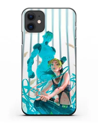 Чехол аниме Невероятные приключения Джо-Джо - Джолин силиконовый для iPhone 11