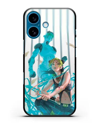 Чехол аниме Невероятные приключения Джо-Джо - Джолин силиконовый для iPhone 16