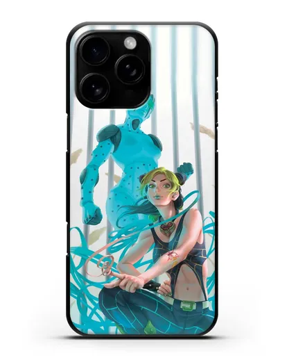 Чехол аниме Невероятные приключения Джо-Джо - Джолин силиконовый для iPhone 16 Pro Max