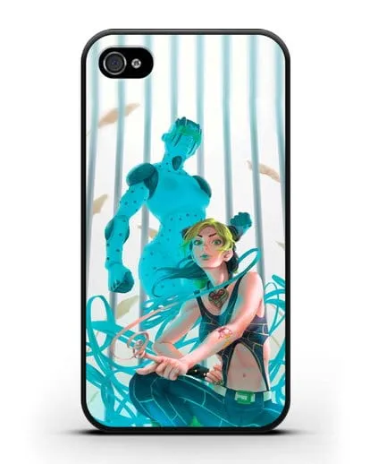 Чехол аниме Невероятные приключения Джо-Джо - Джолин силиконовый для iPhone 4/4s