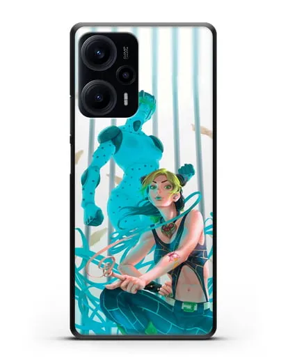 Чехол аниме Невероятные приключения Джо-Джо - Джолин силиконовый для Xiaomi Poco F5