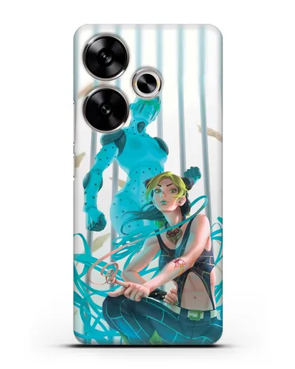 Чехол аниме Невероятные приключения Джо-Джо - Джолин силиконовый для Xiaomi Poco F6